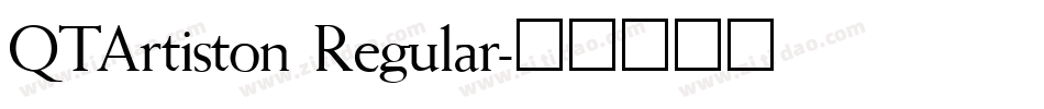 QTArtiston Regular字体转换